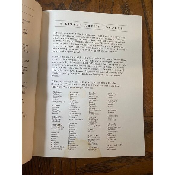 PoFolks Favorite Recipes Cookbook 1986 - Picture 8 of 10